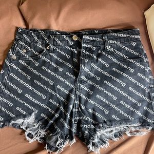 Alexander Wang logo shorts 30